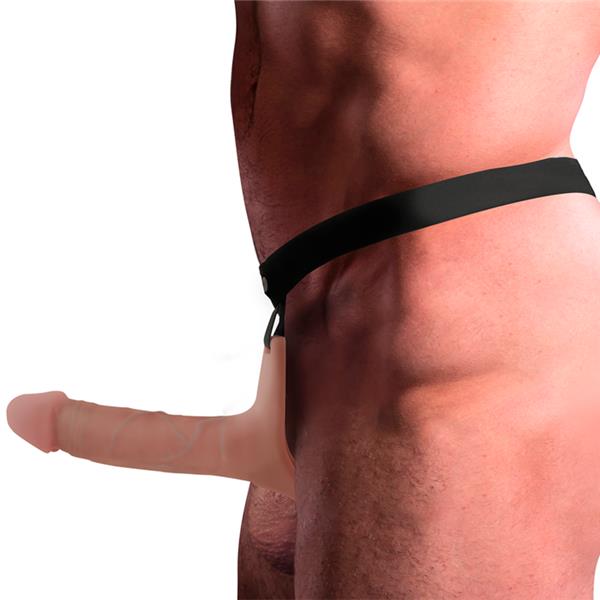 HOLLOW HARNESS S SILIKONSKIM DILDOM 16 X 3.5 CM