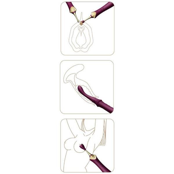 BESS 2 CLITORAL MASSAGER PURPLE