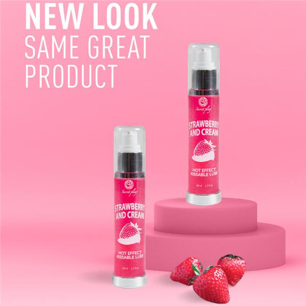 LUBRICANT 2-1 HEAT EFFECT STRAWBERRY & CREAM 50 ML