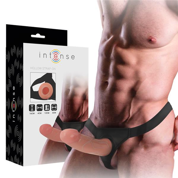 HOLLOW HARNESS Z DILDOM 16 X 3 CM
