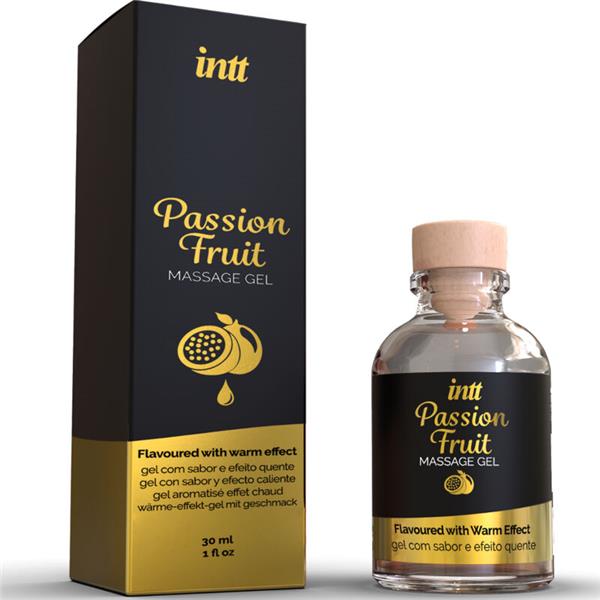 PASSION FRUIT FLAVORED MASSAGE GEL WITH HEAT EFFECT