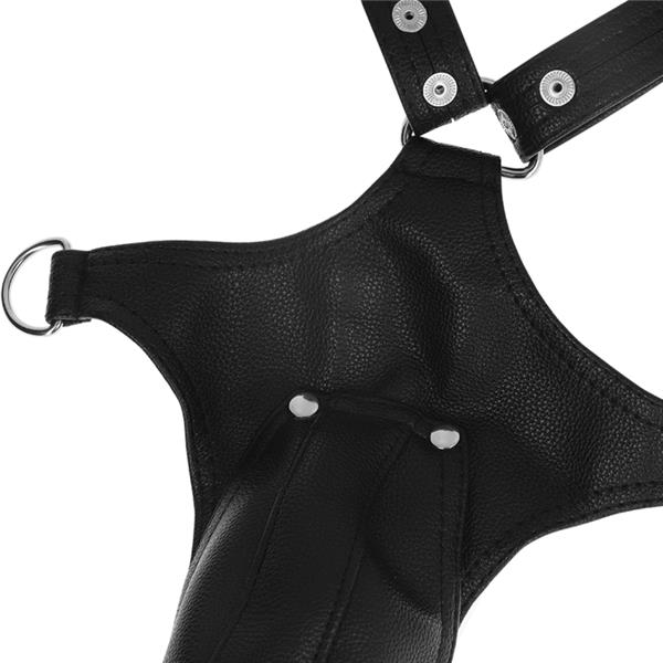 MOŠKI ECO-LEATHER JOCK STRAP HARNESS