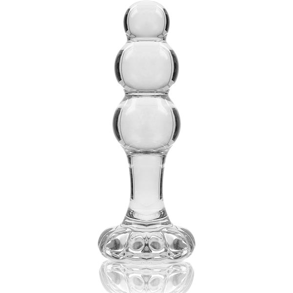 MODEL 1 ANAL PLUG BOROSILIKATNO STAKLO PROZIRNO 10.5 CM -O- 3 CM