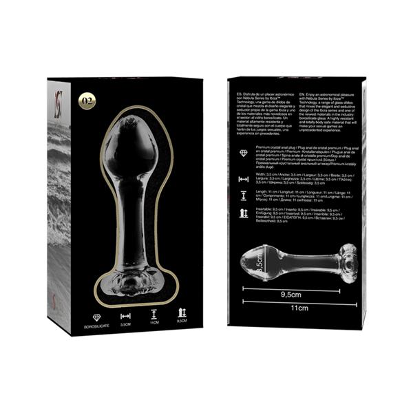 MODEL 2 ANAL PLUG BOROSILIKATNO STAKLO PROZIRNO 11 CM -O- 3.5 CM