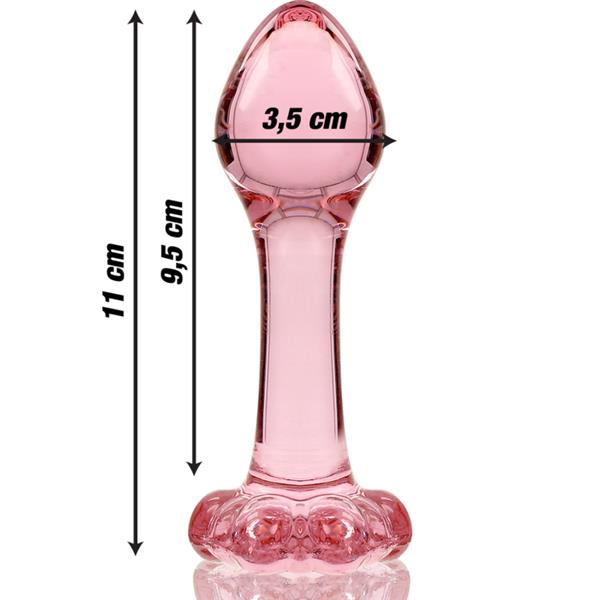 MODEL 2 ANAL PLUG BOROSILIKATNO STAKLO PROZIRNO 11 CM -O- 3.5 CM