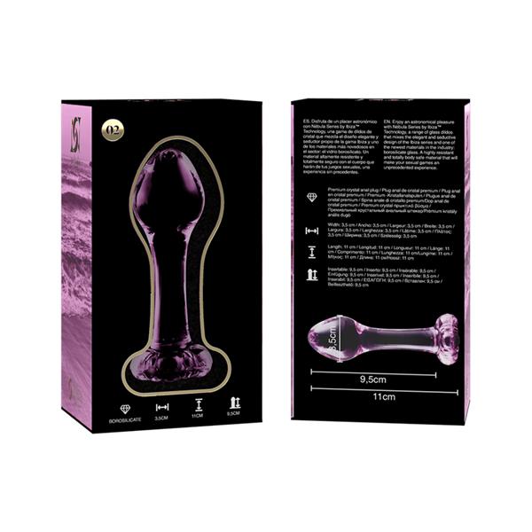 MODEL 2 ANAL PLUG BOROSILIKATNO STAKLO PROZIRNO 11 CM -O- 3.5 CM