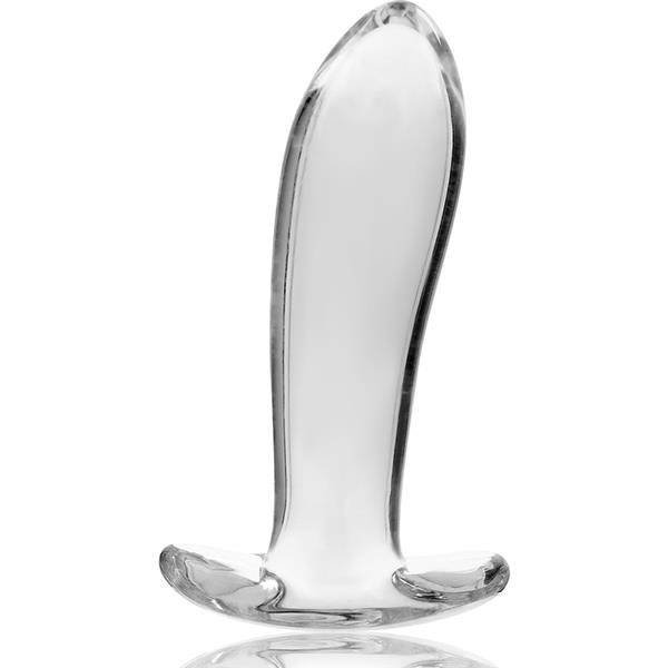 MODEL 5 ANALNI PLUG OD BOROSILIKATNOG STAKLA PROZIRAN 12.5 CM -O- 3.5 CM