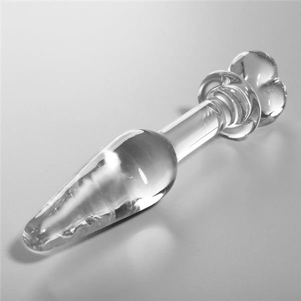 MODEL 7 ANALNI PLUG OD BOROSILIKATNOG STAKLA PROZIRAN 13.5 CM -O- 3 CM