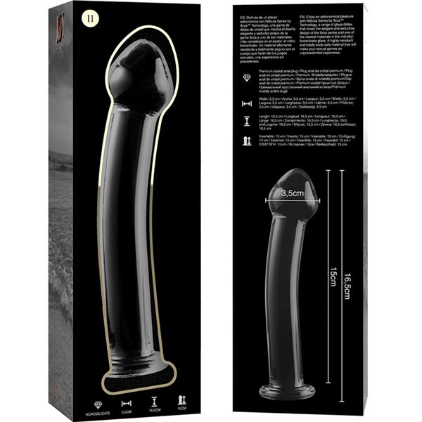 MODEL 11 DILDO BOROSILIKATNO STAKLO PROZIRNO 16 CM -O- 3 CM