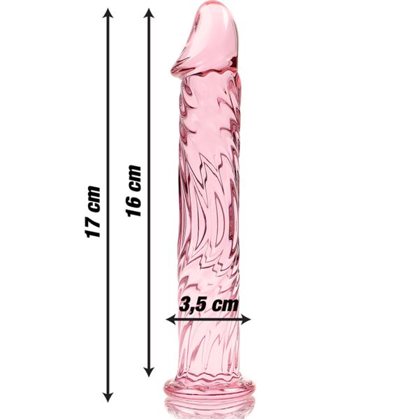 MODEL 12 DILDO OD BOROSILIKATNOG STAKLA PROZIRNO 17 CM -O- 3.5 CM