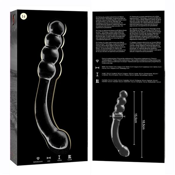 MODEL 14 DILDO OD BOROSILIKATNOG STAKLA PROZIRNO 18.5 CM -O- 3 CM