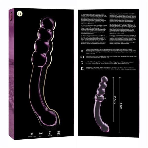 MODEL 14 DILDO OD BOROSILIKATNOG STAKLA PROZIRNO 18.5 CM -O- 3 CM