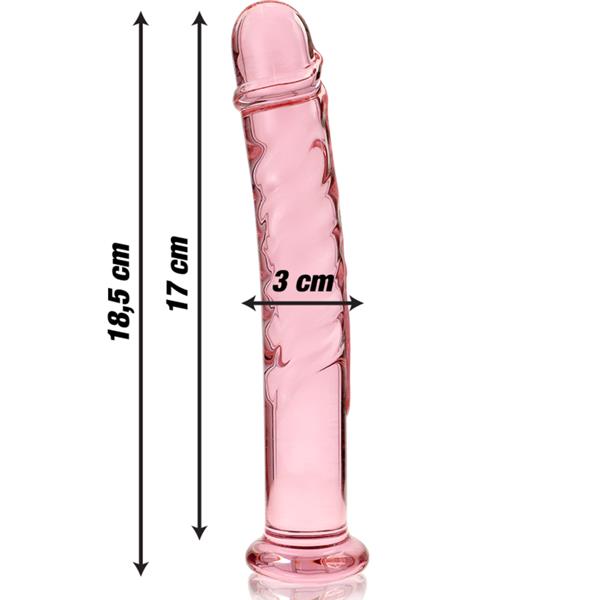 MODEL 16 DILDO OD BOROSILIKATNOG STAKLA PROZIRNO 18.5 CM -O- 3 CM