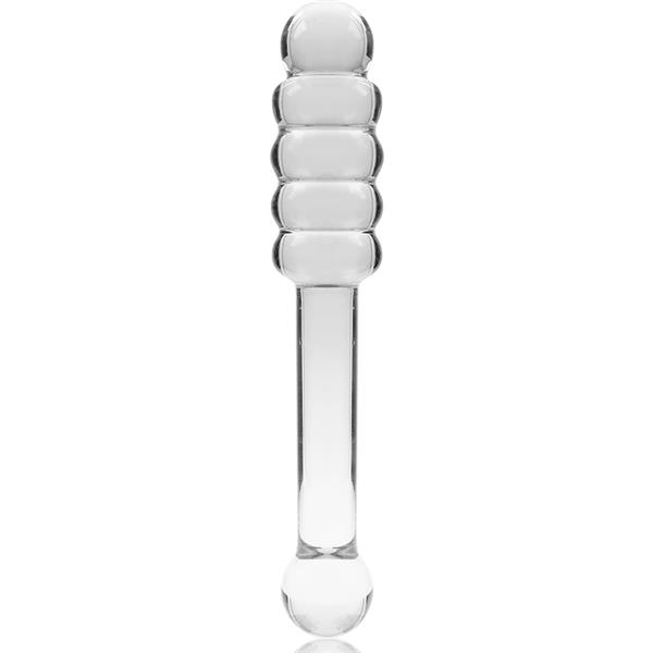 MODEL 20 DILDO OD BOROSILIKATNOG STAKLA PROZIRNO 20.5 CM -O- 3 CM