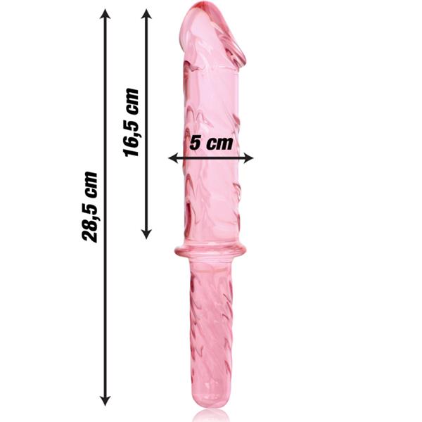 MODEL 24 DILDO BOROSILIKATNO STAKLO PROZIRNO 28.5 CM -O- 5 CM