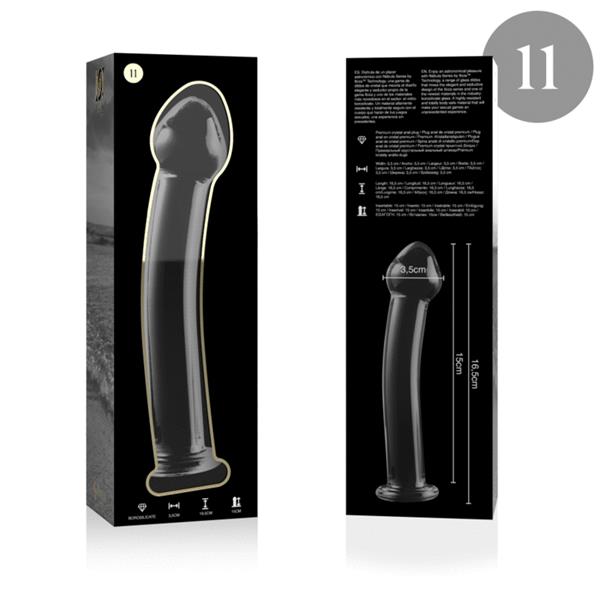 MODEL 11 DILDO BOROSILIKATNO STAKLO PROZIRNO 16 CM -O- 3 CM