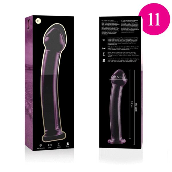 MODEL 11 DILDO BOROSILIKATNO STAKLO PROZIRNO 16 CM -O- 3 CM