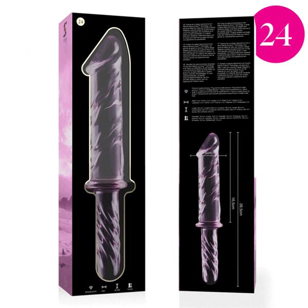 MODEL 24 DILDO BOROSILIKATNO STAKLO PROZIRNO 28.5 CM -O- 5 CM