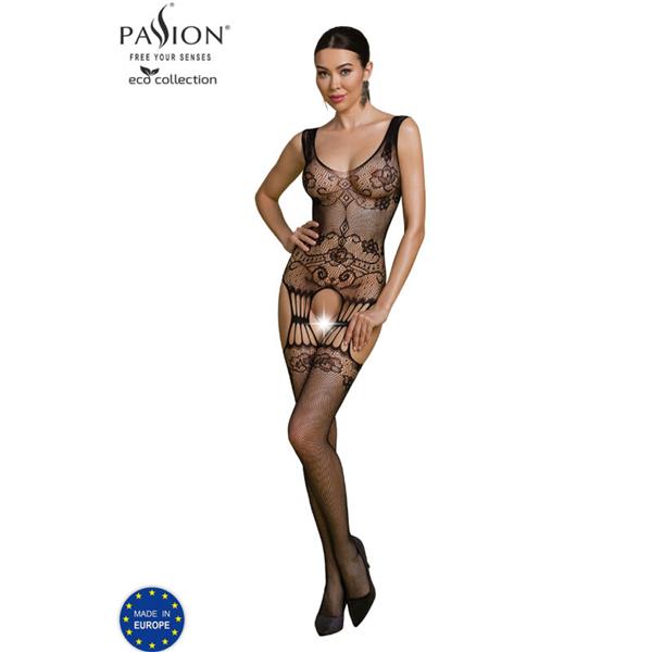 ECO COLLECTION BODYSTOCKING ECO BS009 BLACK