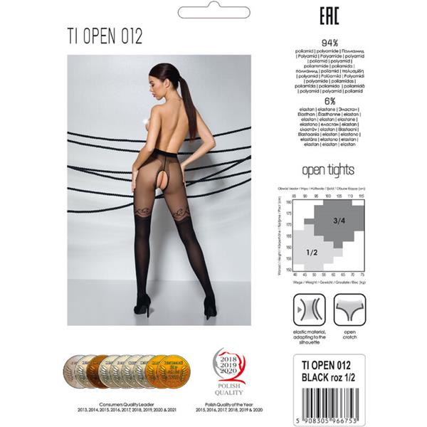 TIOPEN 012 BLACK TIGHTS 1/2 20/40 DEN