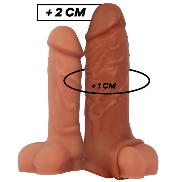 LIQUID SILICONE V9 BROWN PENIS EXTENSION