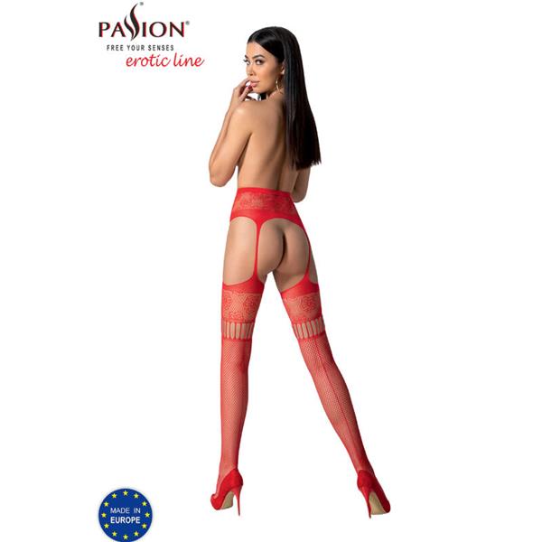 S030 TIGHTS WITH BLACK GARTER ONE SIZE