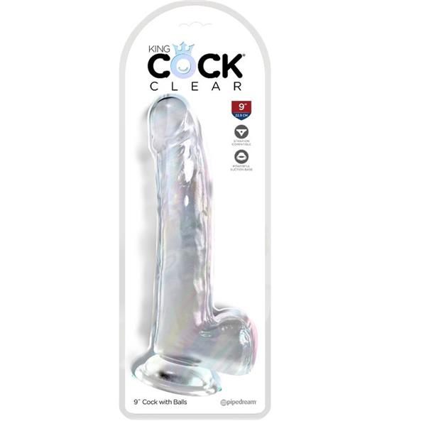 JASEN DILDO Z MODRIMI JAJCI 20.3 CM PROZOREN