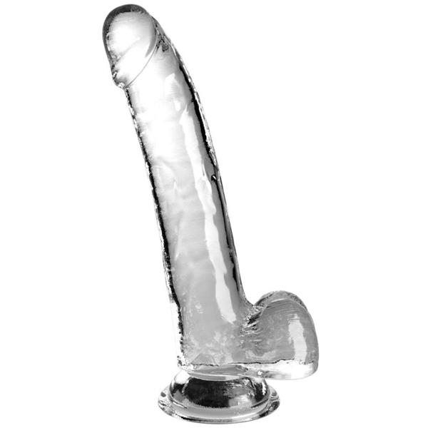 JASEN DILDO Z MODRIMI JAJCI 20.3 CM PROZOREN
