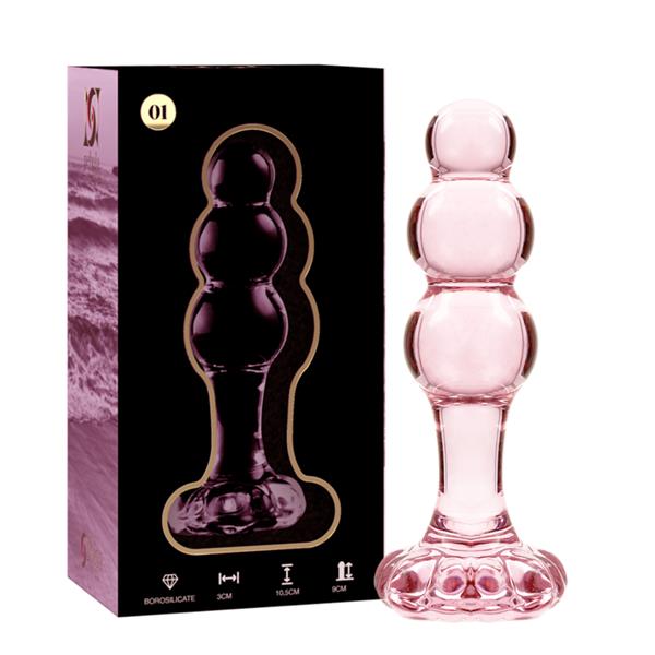 MODEL 1 ANAL PLUG BOROSILIKATNO STAKLO PROZIRNO 10.5 CM -O- 3 CM