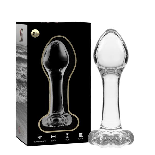 MODEL 2 ANAL PLUG BOROSILIKATNO STAKLO PROZIRNO 11 CM -O- 3.5 CM