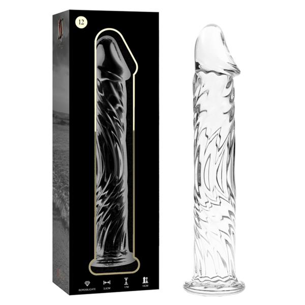 MODEL 12 DILDO OD BOROSILIKATNOG STAKLA PROZIRNO 17 CM -O- 3.5 CM