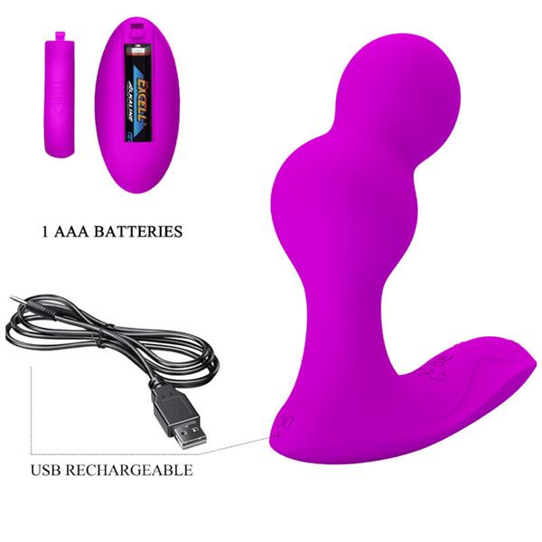TERRANCE ANALNI VIBRATOR MASAŽER S DALJINSKIM UPRAVLJANJEM