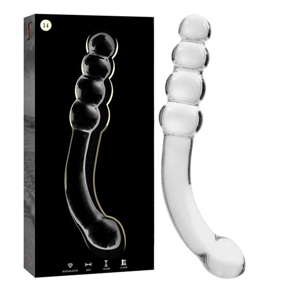 MODEL 14 DILDO OD BOROSILIKATNOG STAKLA PROZIRNO 18.5 CM -O- 3 CM