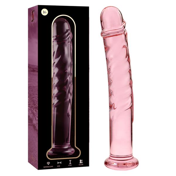 MODEL 16 DILDO OD BOROSILIKATNOG STAKLA PROZIRNO 18.5 CM -O- 3 CM