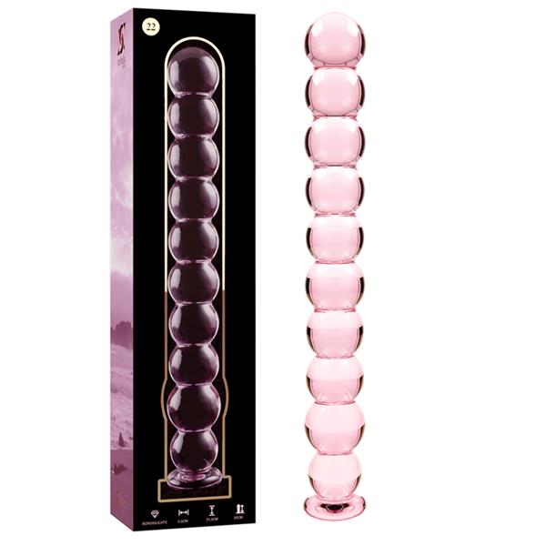 MODEL 22 DILDO OD BOROSILIKATNOG STAKLA PROZIRNO 21.5 CM -O- 2.5 CM