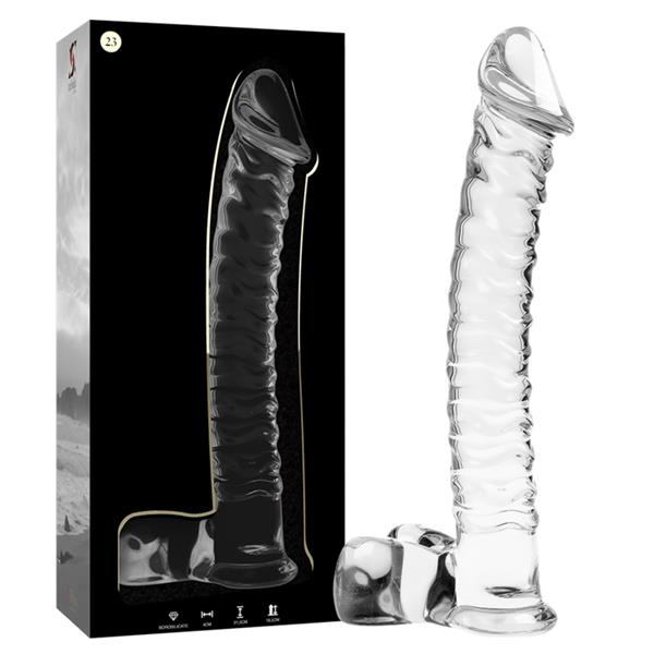 MODEL 23 DILDO BOROSILIKATNO STAKLO PROZIRNO 21.5 CM -O- 4 CM