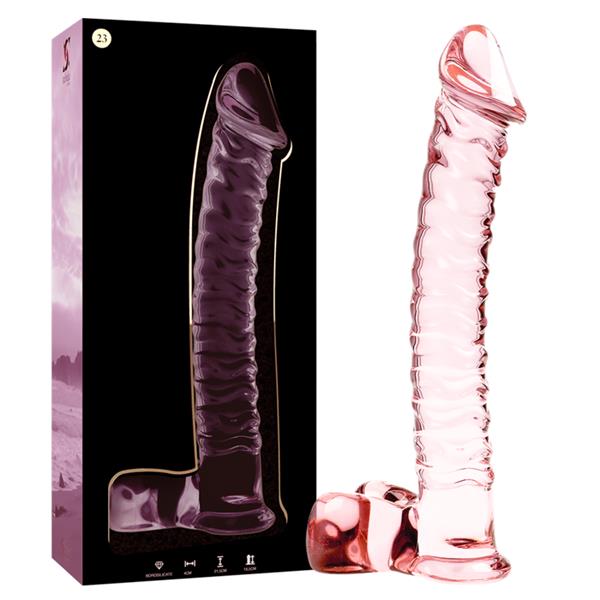 MODEL 23 DILDO BOROSILIKATNO STAKLO PROZIRNO 21.5 CM -O- 4 CM