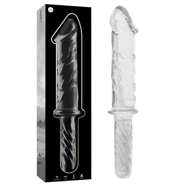 MODEL 24 DILDO BOROSILIKATNO STAKLO PROZIRNO 28.5 CM -O- 5 CM