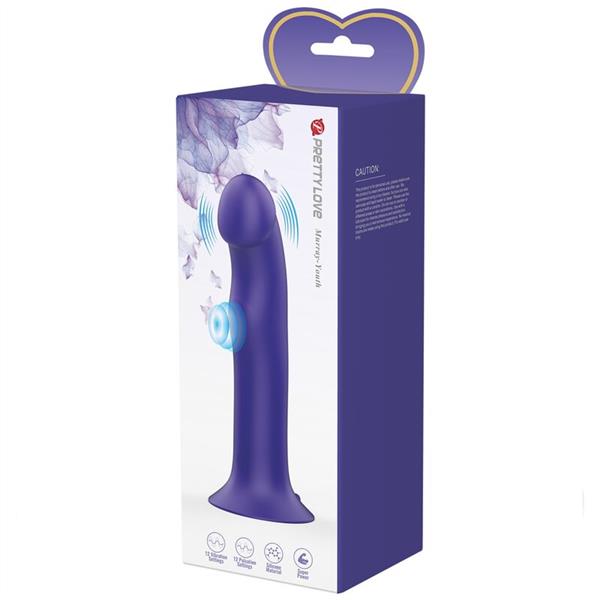 MURRAY YOUTH VIBRATING DILDO & RECHARGEABLE VIOLET