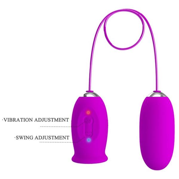 DAISY DUAL EGG RECHARGEABLE VIBRATOR PURPLE