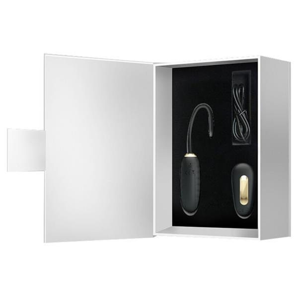 DOREEN LUXURY RECHARGEABLE VIBRATING EGG BLACK REMOTE CONTROL