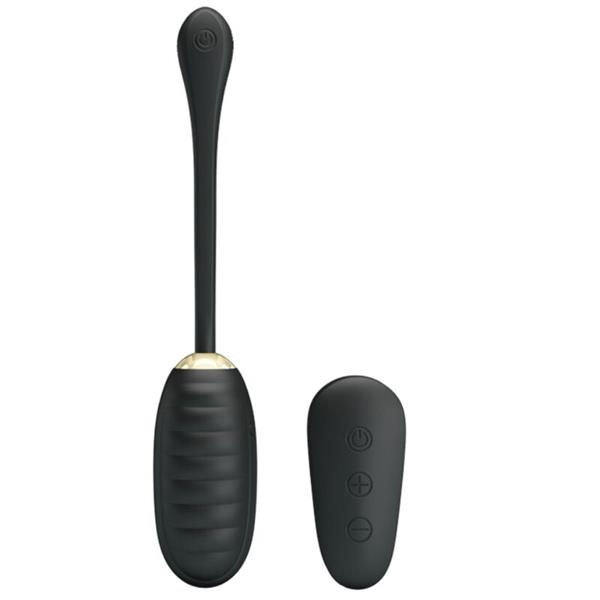 DOREEN LUXURY RECHARGEABLE VIBRATING EGG BLACK REMOTE CONTROL
