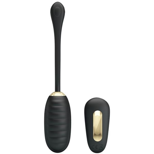 DOREEN LUXURY RECHARGEABLE VIBRATING EGG BLACK REMOTE CONTROL