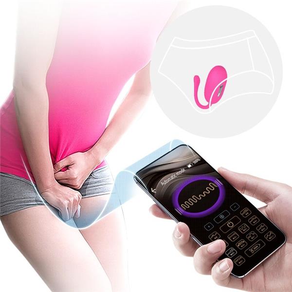 DOREEN RECHARGEABLE VIBRATING EGG MAGENTA REMOTE CONTROL