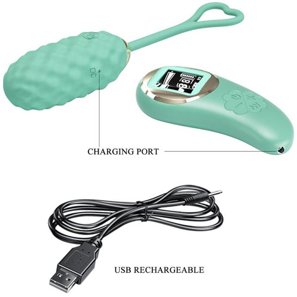 VIVIAN GREEN REMOTE CONTROL VIBRATING EGG
