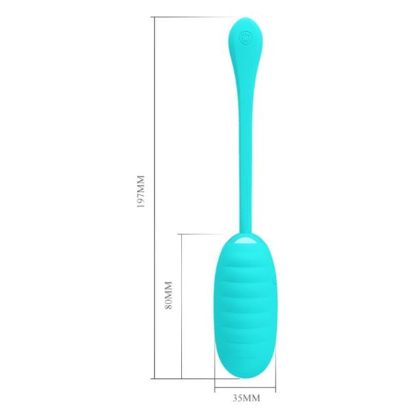 KIRK RECHARGEABLE VIBRATING EGG LIGHT GREEN