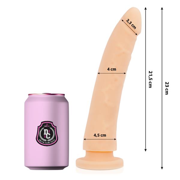 TOYS NATURAL DILDO MEDICAL SILICONE 23 CM -O- 4.5 CM