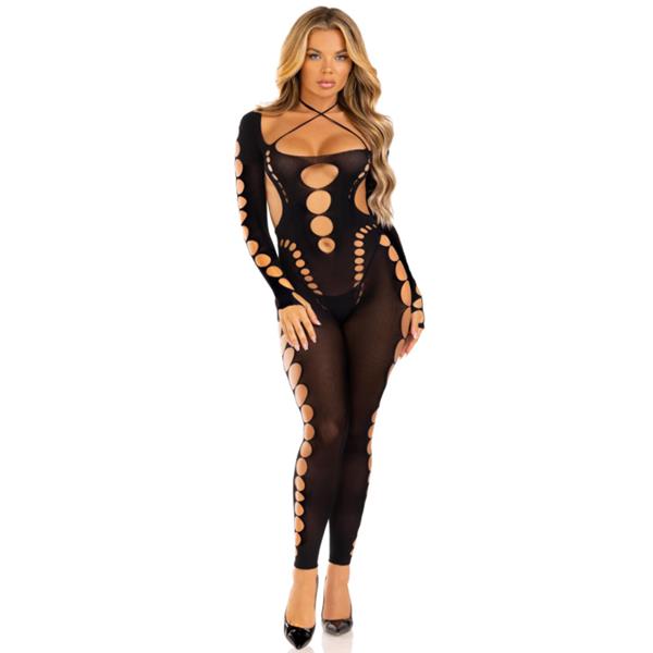 RECKLESS ANKLE BODYSTOCKING BLACK