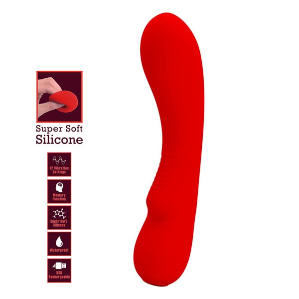PRESCOTT RECHARGEABLE VIBRATOR RED