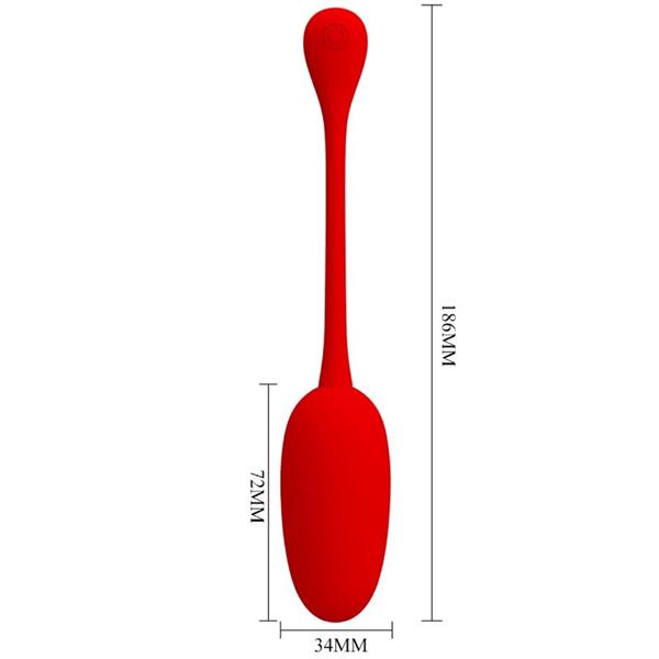 KNUCKER RED RECHARGEABLE VIBRATING EGG